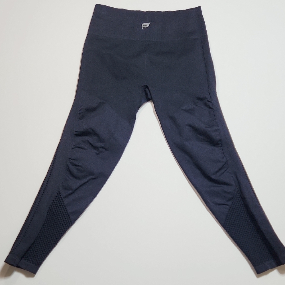 Fabletics Navy Seamless Mesh Detail Leggings | Women’s XS (12” Waist, 22” Inseam - Picture 6 of 7